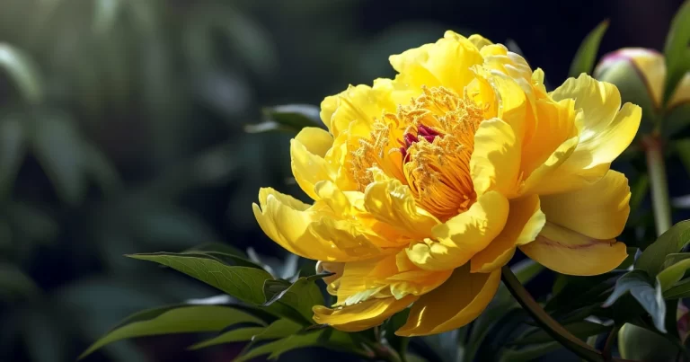 pioner som gul blomst å ha i hagen